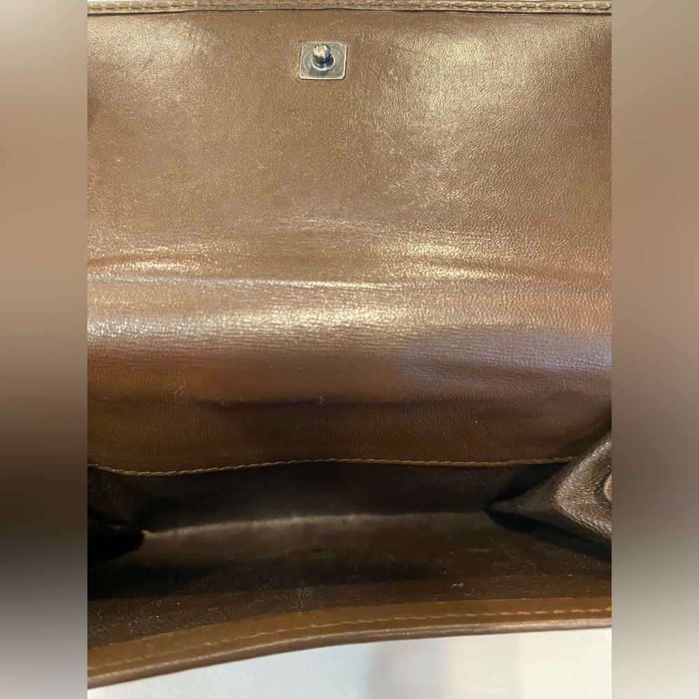 SALE!GUCCI Brown Canvass Compact Wallet with COA - Picture 6 of 7